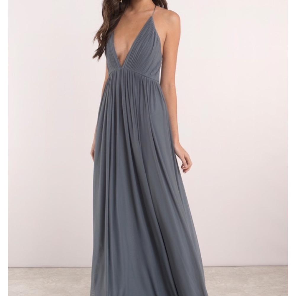 Tobi Dark Grey Maxi Dress